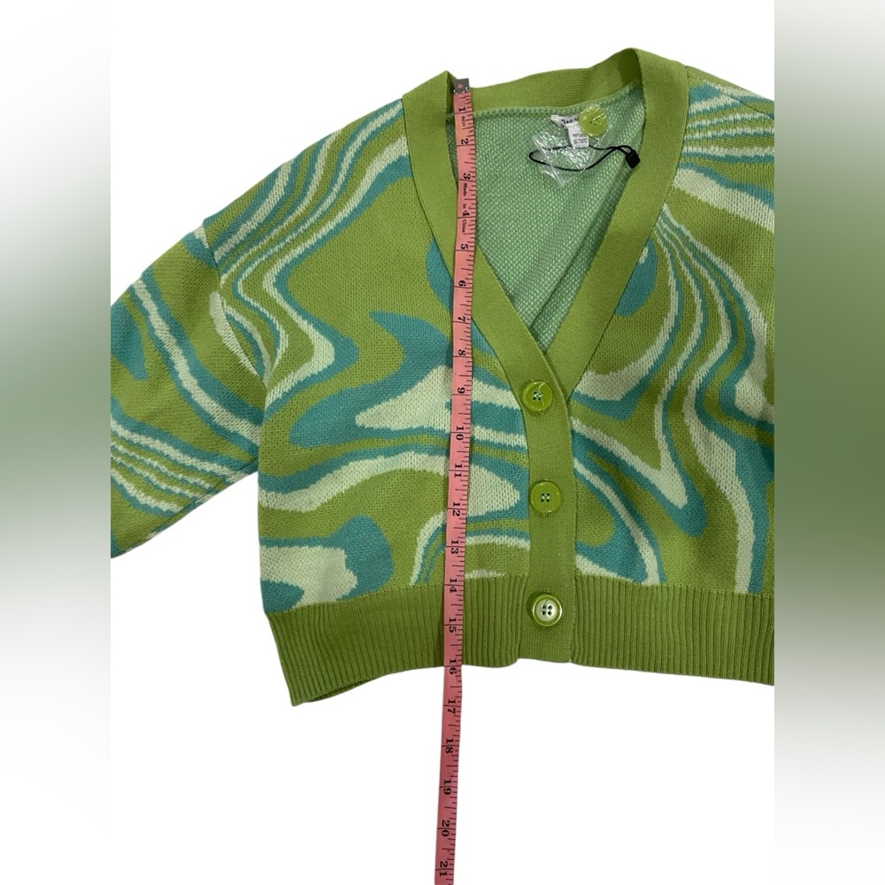 Garage Cropped Patterned Cardigan - Picture 6 of 8